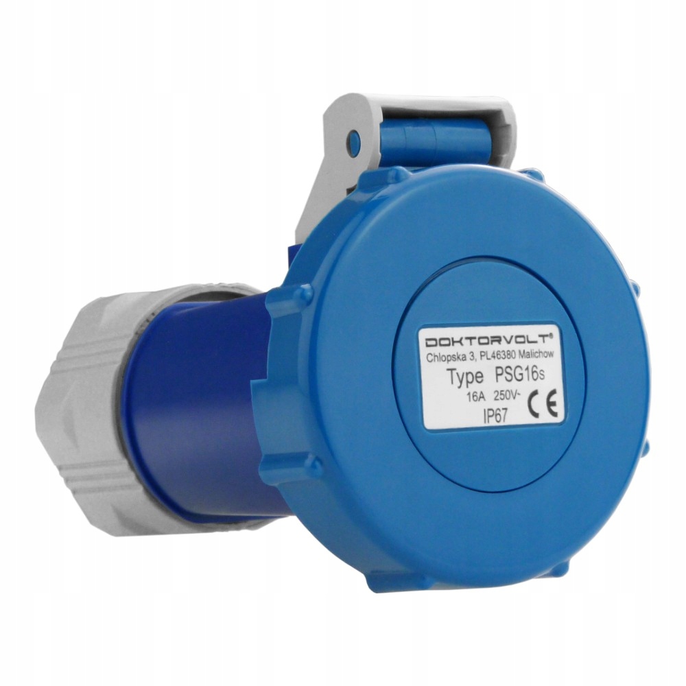 2x Přenosná zásuvka 230V 16A IP67 systém Schuko Doktorvolt 6473