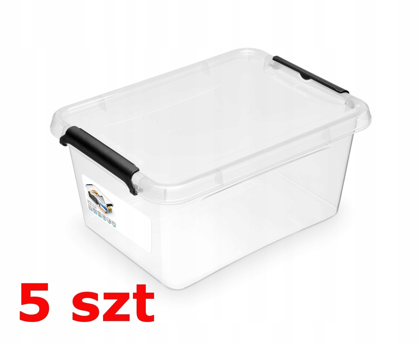 

5 x Pojemnik Pudełko Organizer 1,6 L Do Szuflady