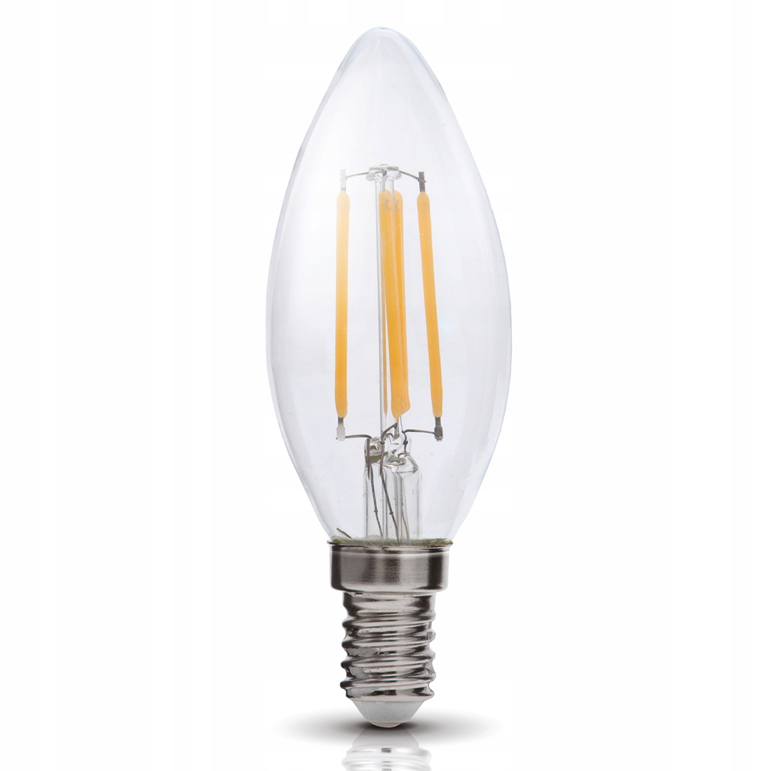 

Żarówka Led Świeczka 4W E14 Ciepła Edison Filament