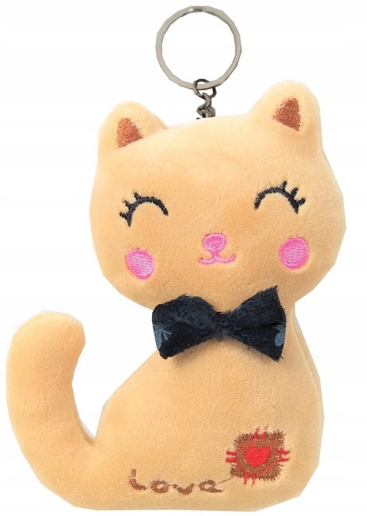 STNUX BRELOK BRELOCZEK MASKOTKA RUDY KOTEK LOVE