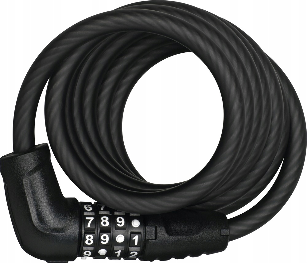 Cyklistická spona Abus Numero 5510C/180 Lanko Černá