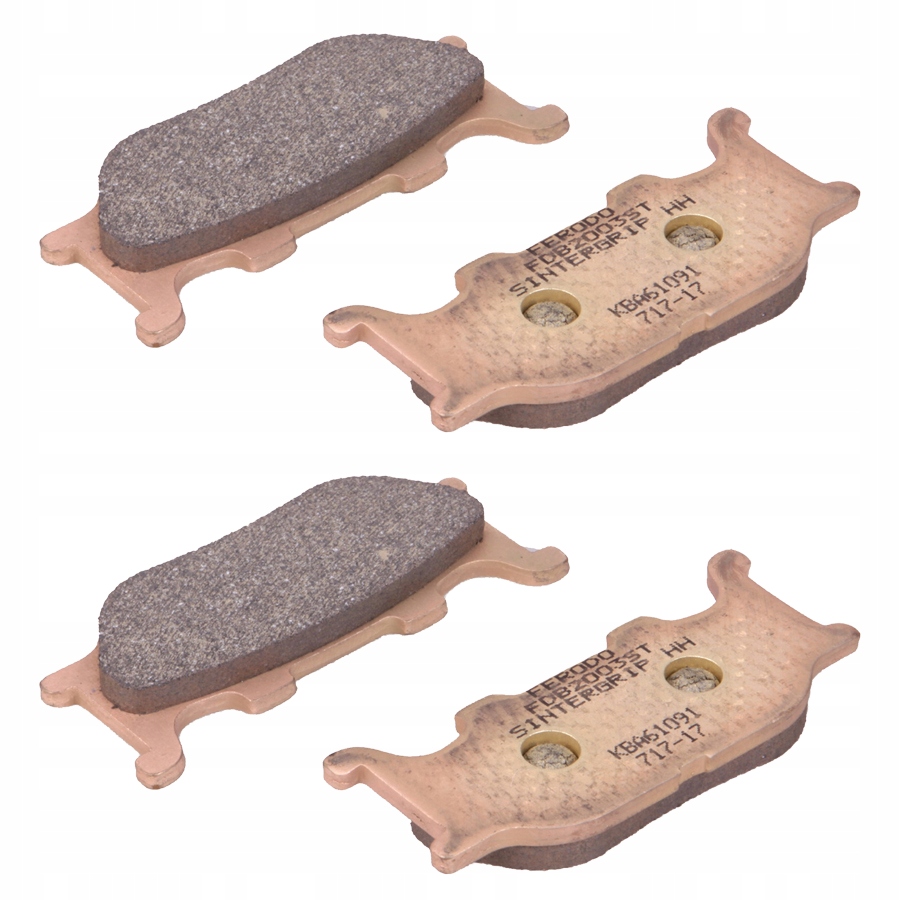 KLOCKI HAMULCOWE YAMAHA FZ6 FAZER 2004 2007 PRZOD