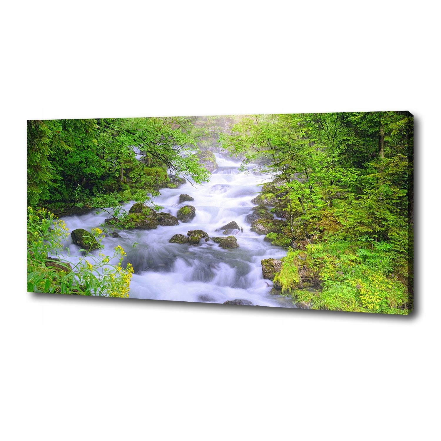 

Foto obraz duży na płótnie Górska rzeka 125x50 cm