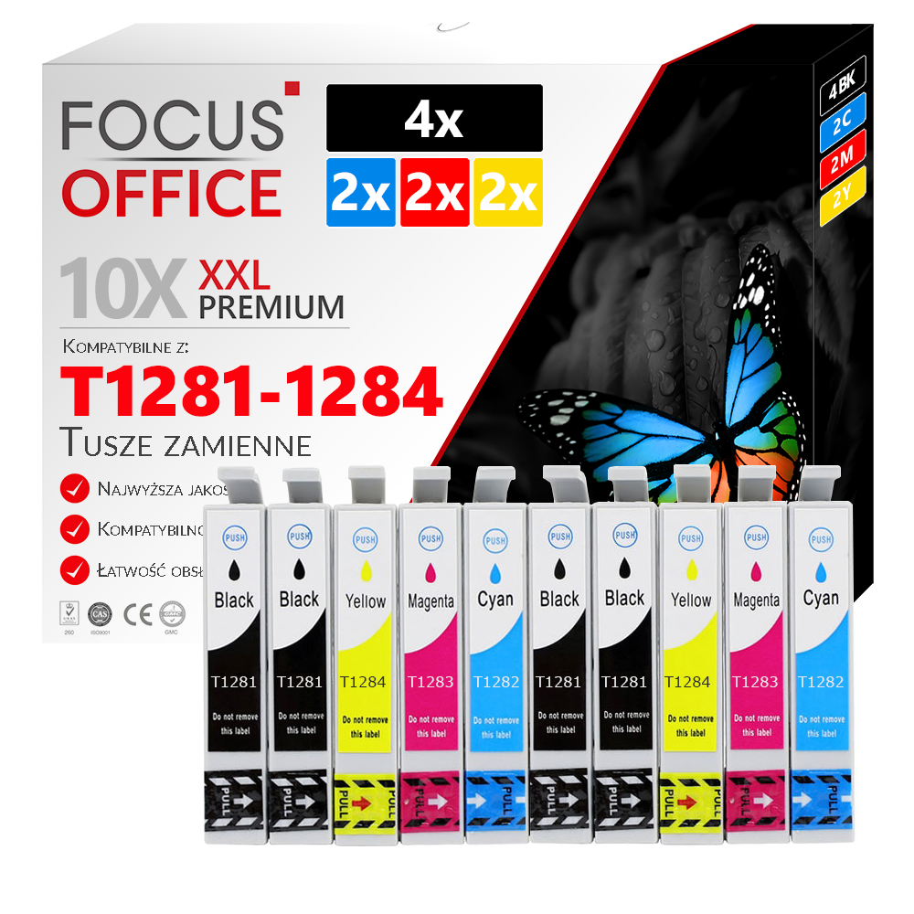 

Tusze Do Drukarki Epson SX420 425W SX130 125 T1285