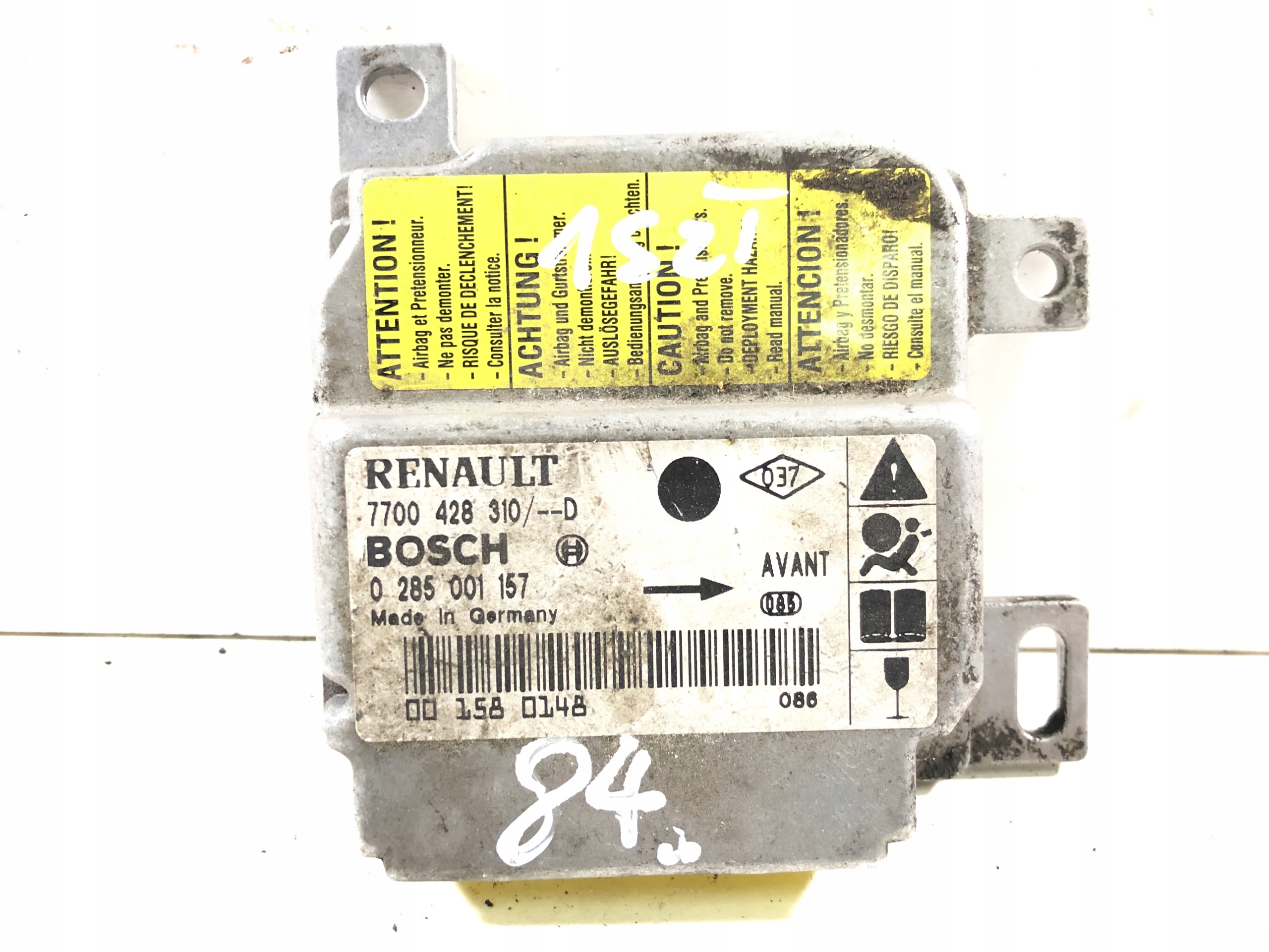 MODUŁ SENSOR AIRBAG DO RENAULT CLIO II