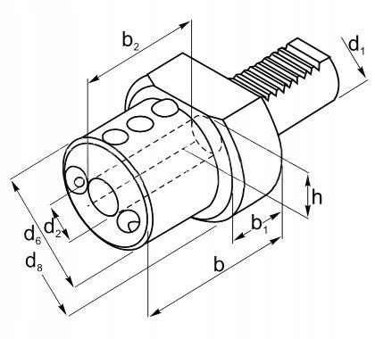 OPRAWKA VDI CHWYTEM WALCOWYM E2.D40.WE30 APX Marka APX