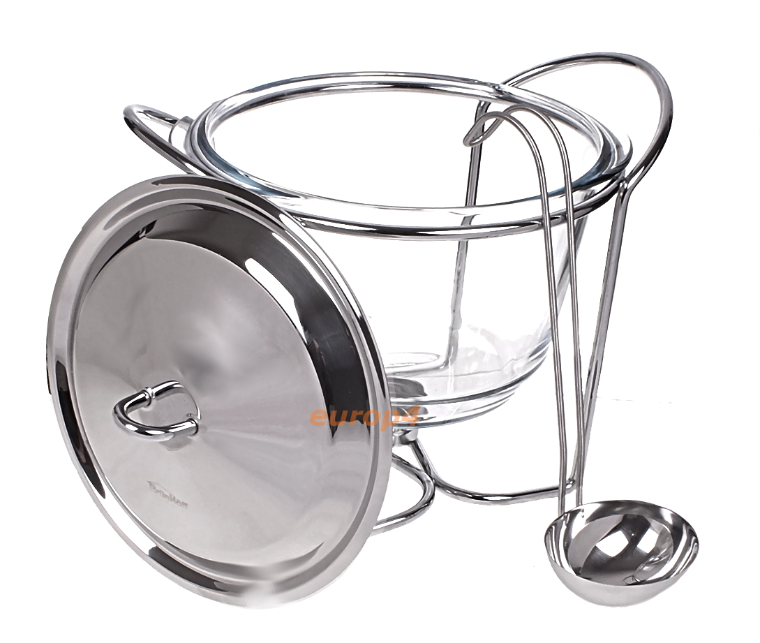 PODGRZEWACZ DO POTRAW 4L NACZYNIE ŻAROODPORNE 1445 Marka inna