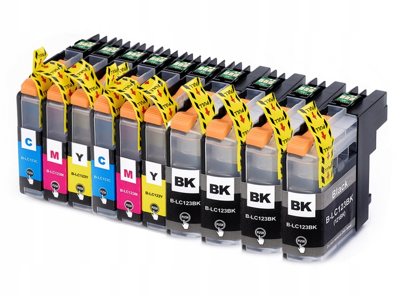 10 TUSZ do BROTHER LC123 LC121 DCP-J132W DCP-J152W