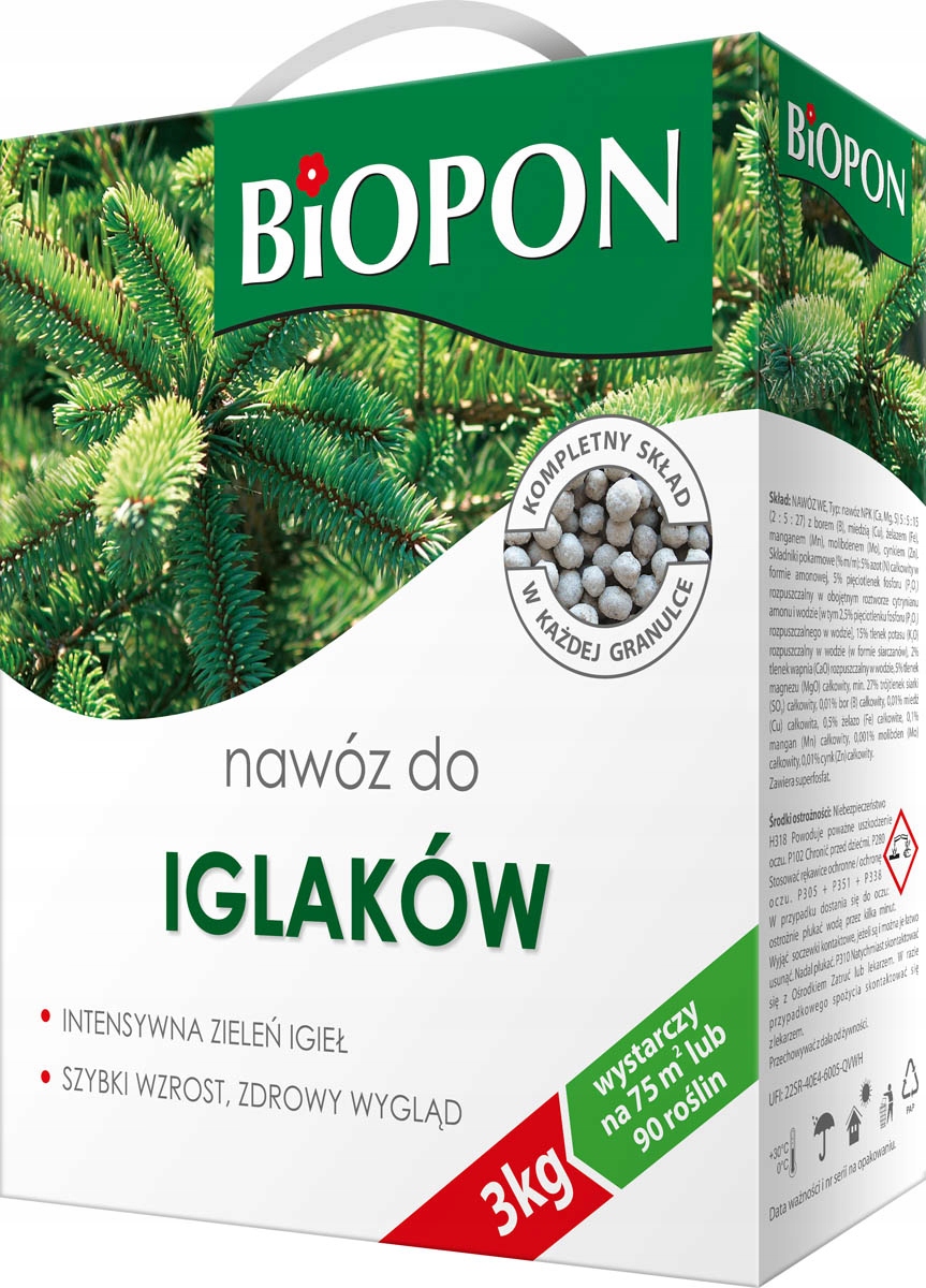 

Biopon Nawóz do iglaków 3kg Odżywka Preparat
