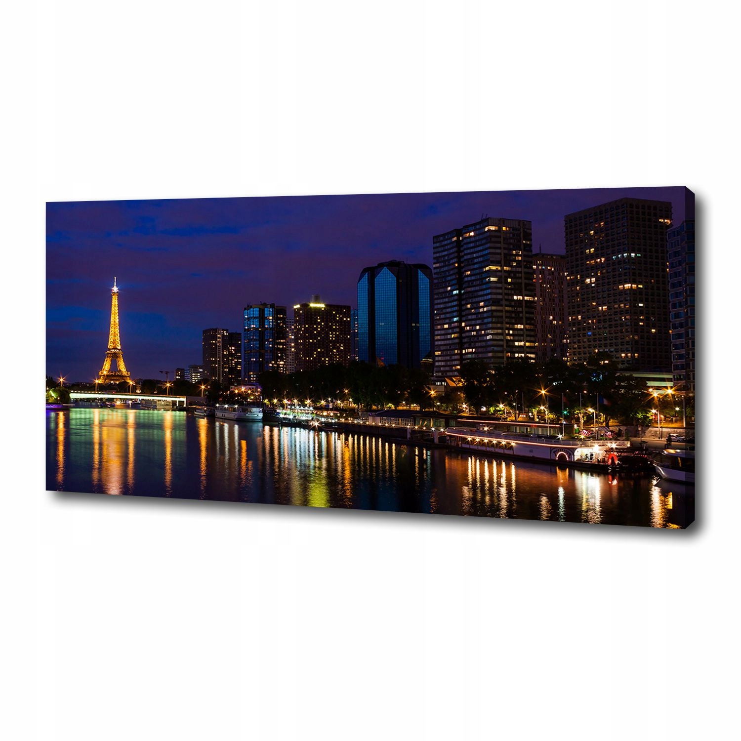 

Foto obraz canvas na ścianę Paryż nocą 125x50 cm