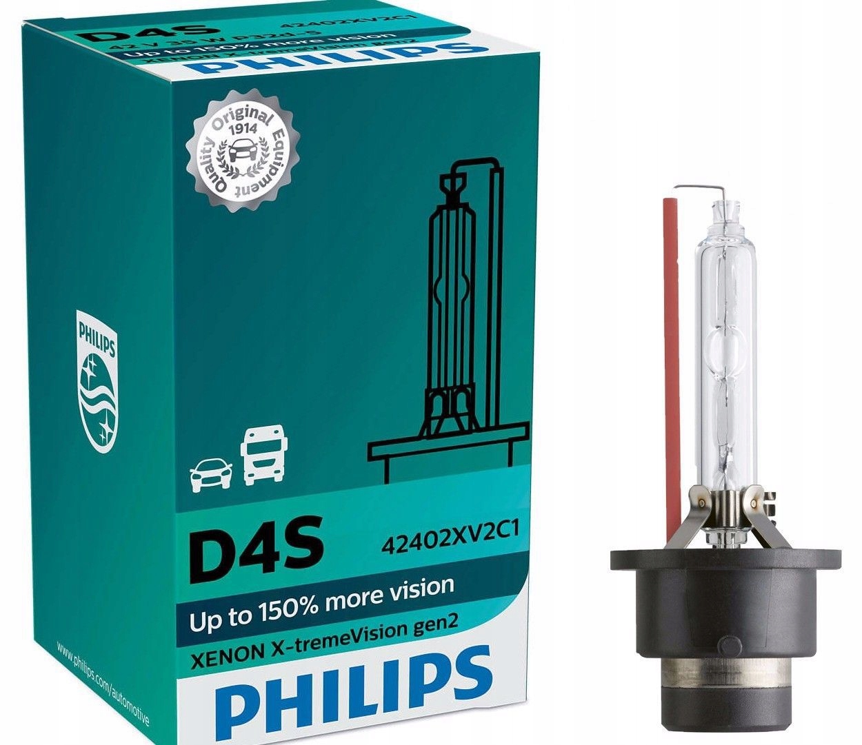 Philips D4S Xtreme Vision xenové lampy 42V 35W