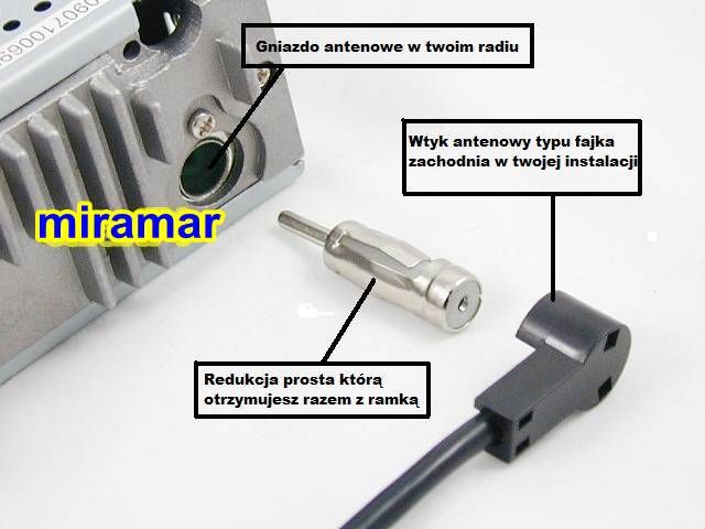 RAMKA RADIO ZŁĄCZE ISO KLUCZE FORD FOCUS MK1 -2004 Marka kawu