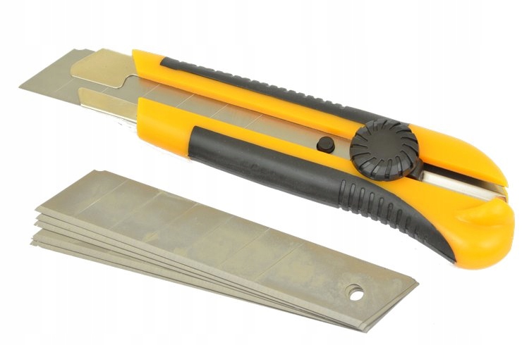 

Nóż do Tapet Ostrze Łamane 25mm Wymienne 5 Sztuk