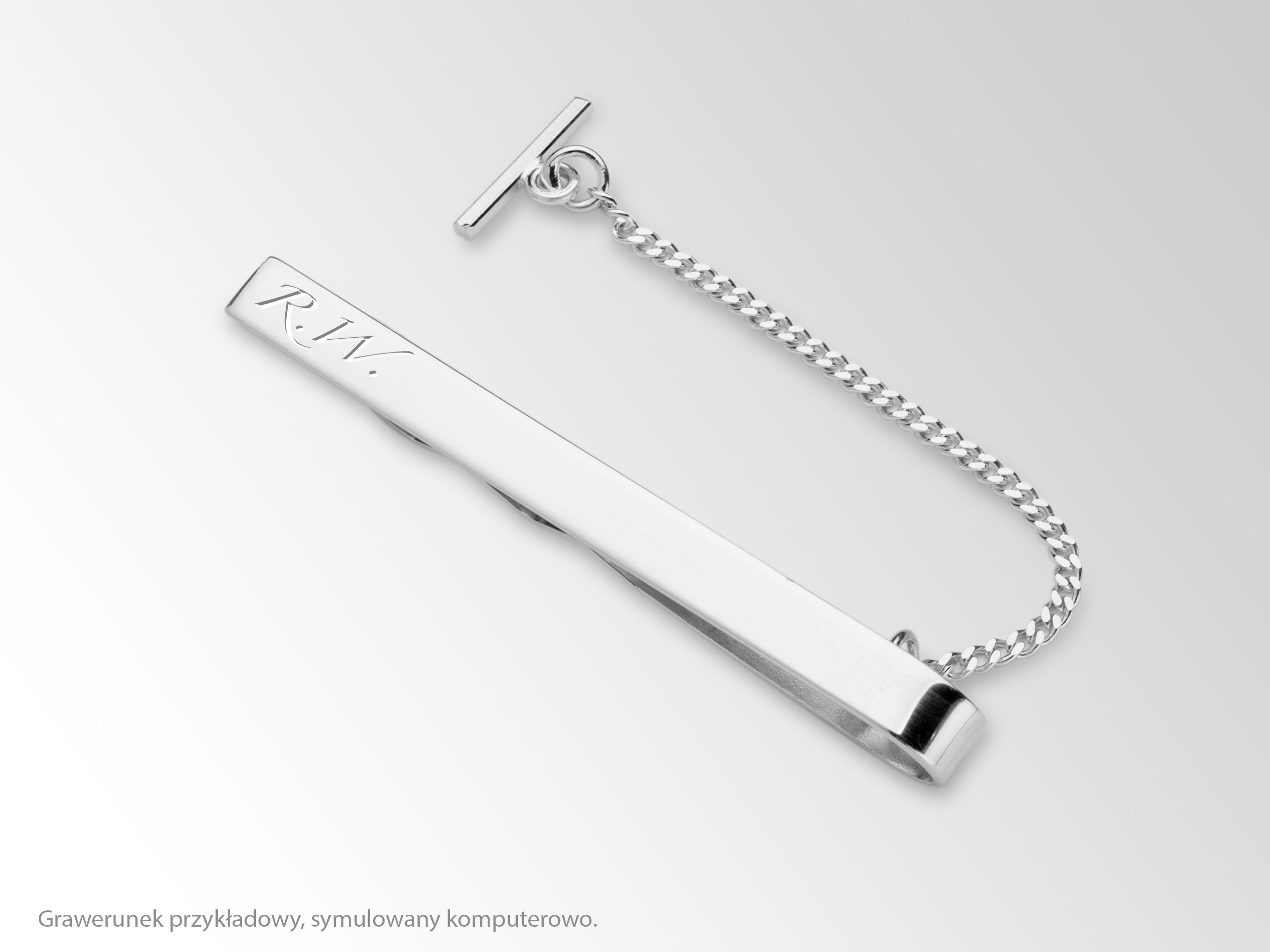 SPINKA DO KRAWATA -SREBRO 925 DLA MĘŻCZYZNY ELEGANCKA BIZNESOWA Kod producenta S33A/6,5cm