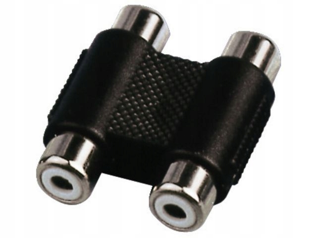 

Monacor NTA-102 - Przejściówka 2x gniazdo Rca