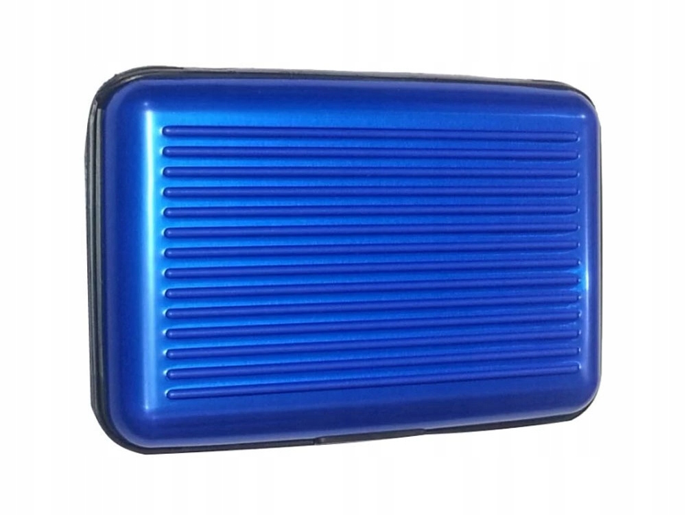 portfel etui aluminiowe na karty dokumenty niebieski | 15014_N — 4