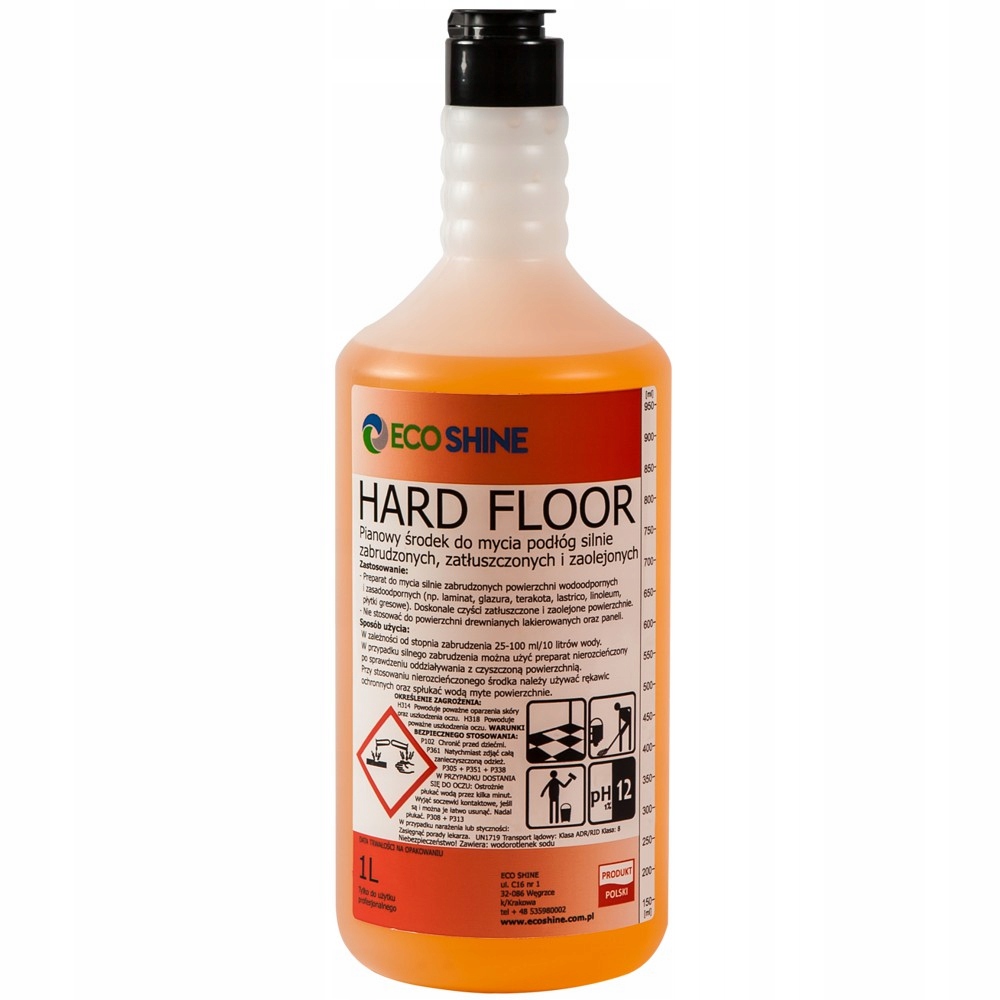 Hard Floor 1L - bardzo silny płyn do podłóg