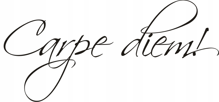 Лови момент на латыни тату эскиз