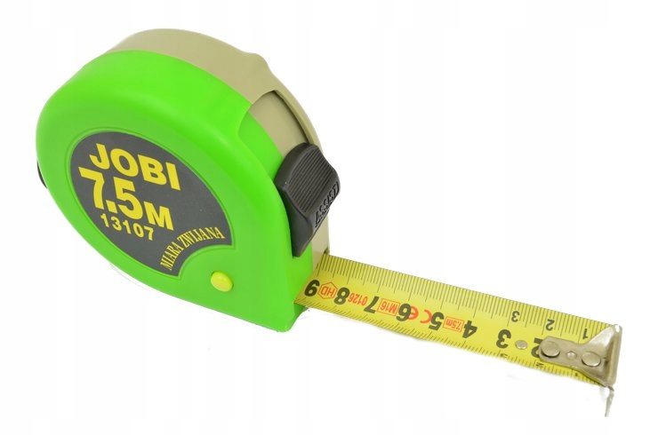 

Miara taśmowa Zwijana ze Stopem 7,5 m x 25 mm Jobi