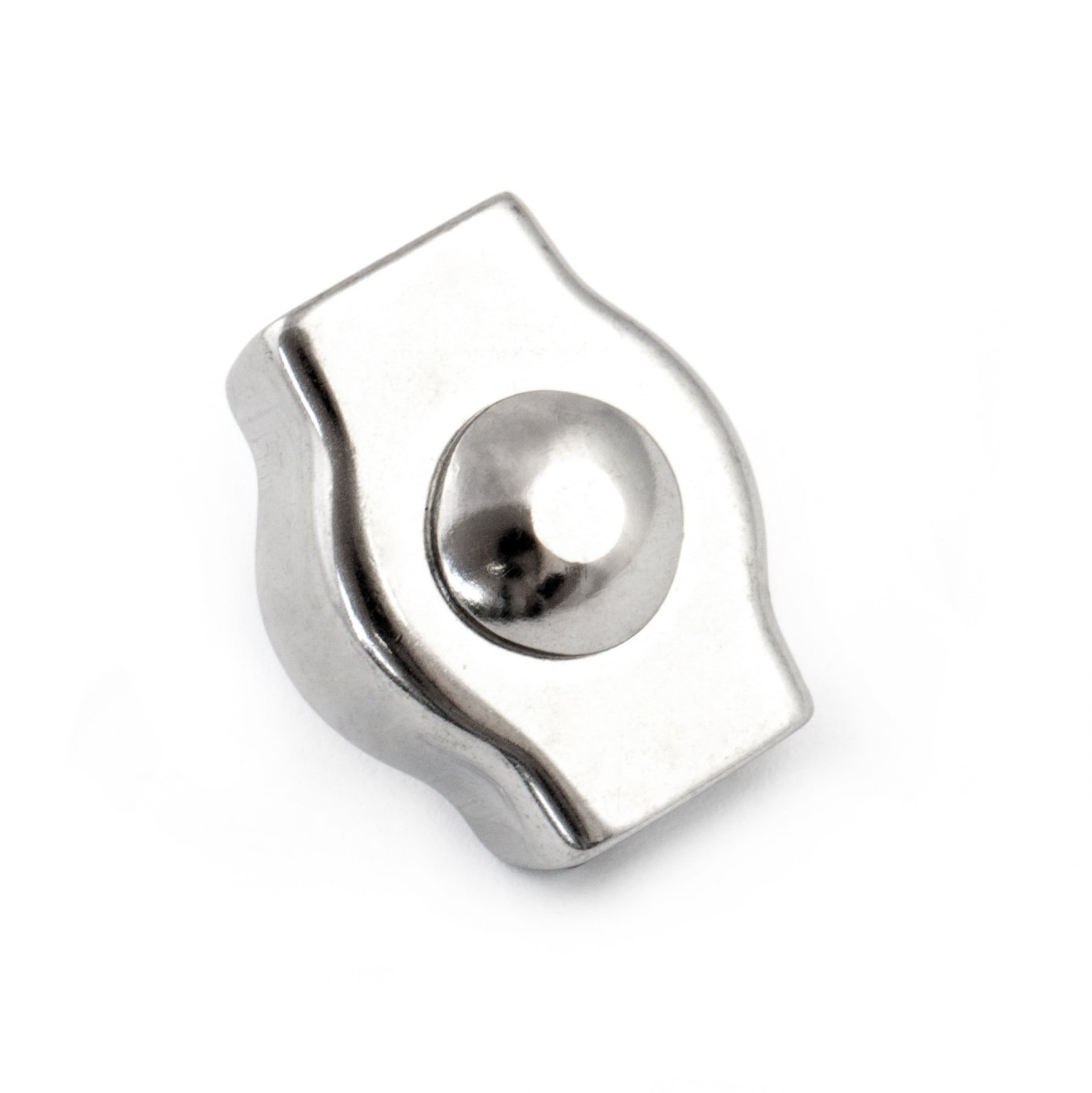 Svorka na sedlová lana jednoduchá 2 mm nerezová 50 Ks.