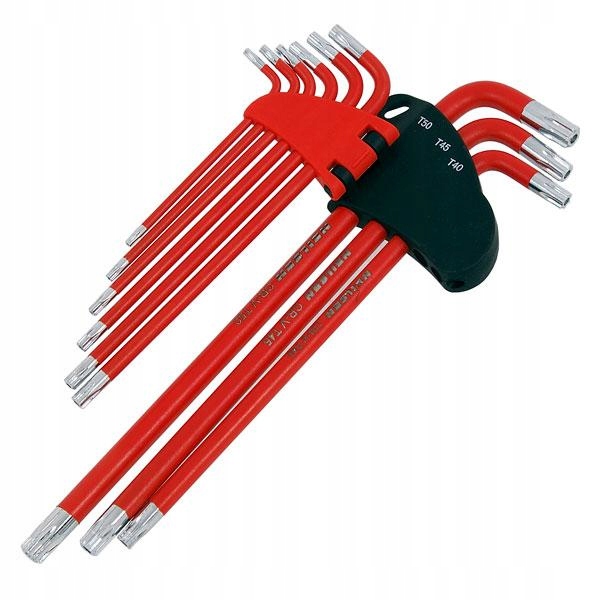 

Zestaw Kluczy Torx Gwiazdka Typ L T10-T50 Otwór