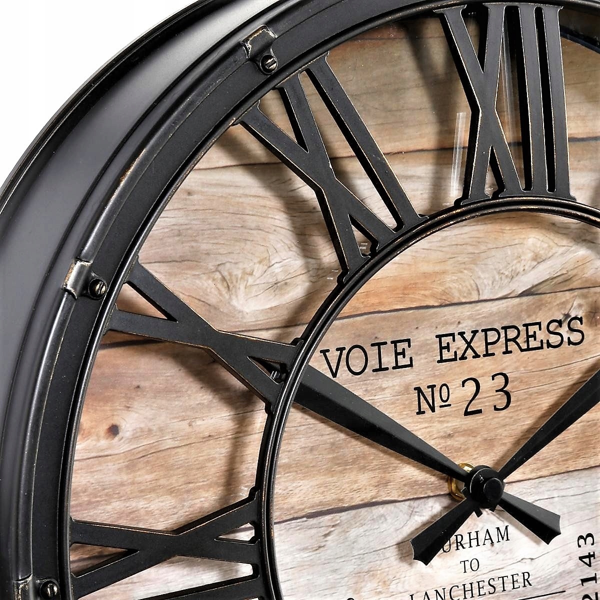 ZEGAR SZKŁO 22 cm LOFT VINTAGE SKANDYNAWIA EAN (GTIN) 3560238330180