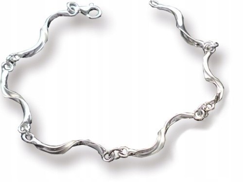 

Bransoletka Srebrna trawki 7 el. długa 22 cm