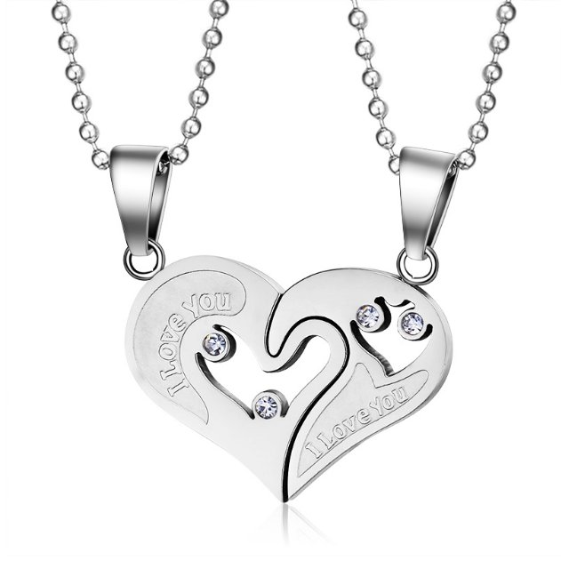 ŚLICZNE WISIORKI MIŁOSNE DLA PAR ZAKOCHANYCH STAL Marka STEELOVA