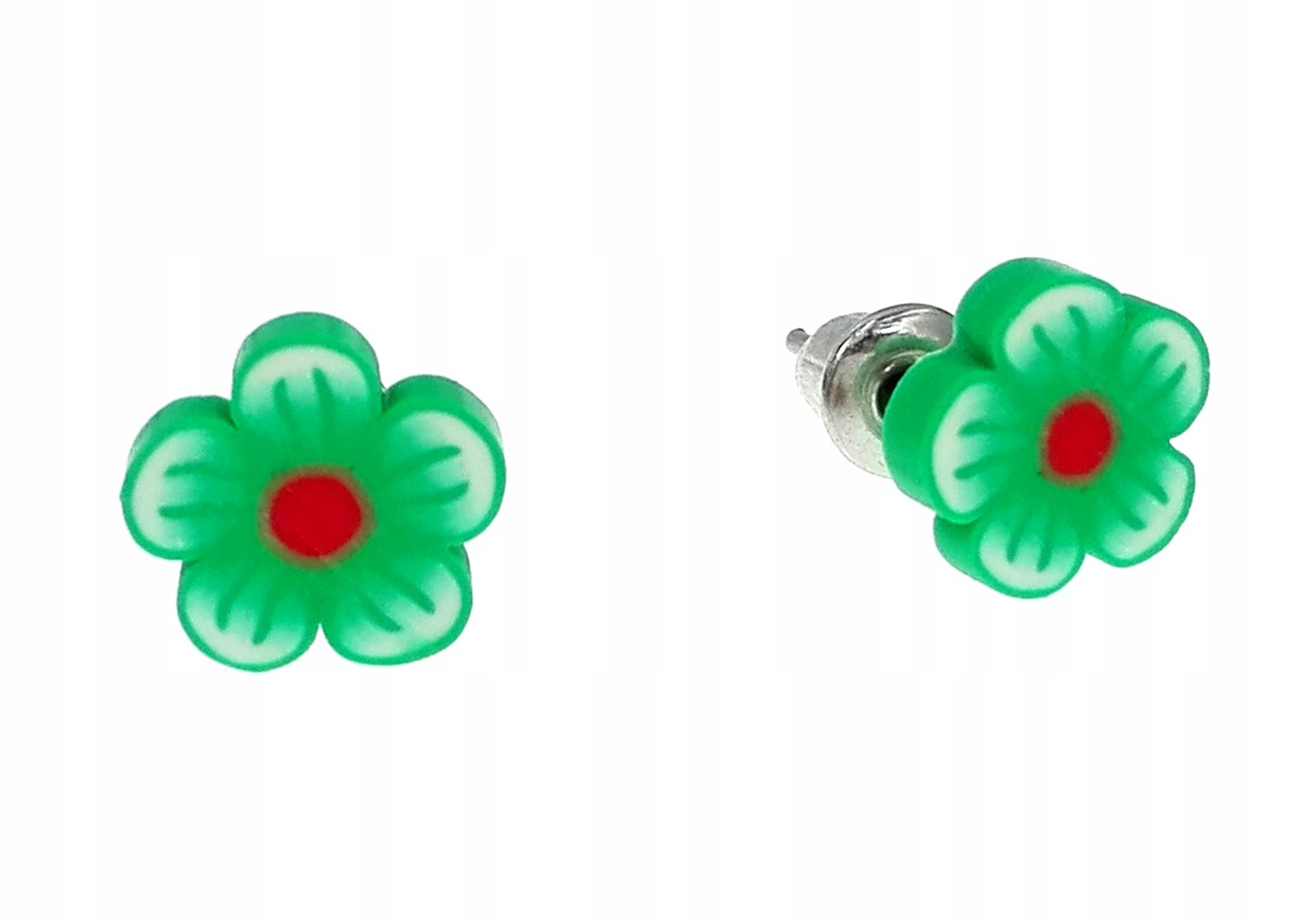 

Kolczyki kwiaty flowers kwiatuszek zielony