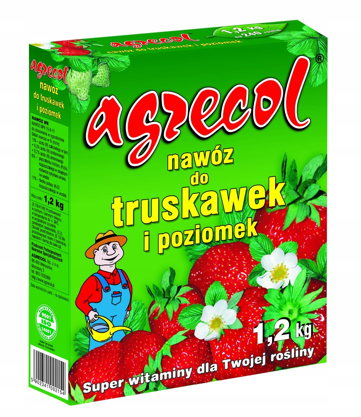 

Nawóz do truskawek i poziomek Agrecol 1,2 kg