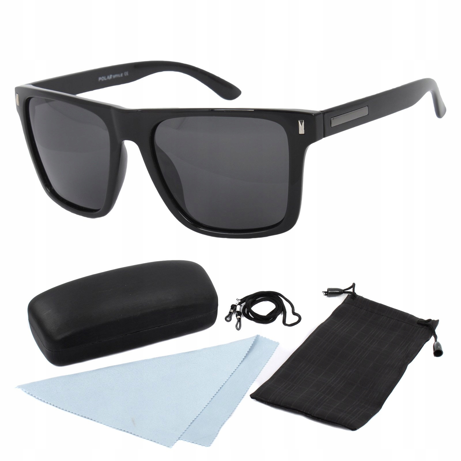 Polar Fashion P6070 C3 černé sluneční brýle s polarizací pouzdro