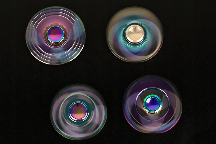 HAND FIDGET SPINNER 2TĘCZOWY METALOWY CRAB POLSKA ! Wiek dziecka 3 lata +