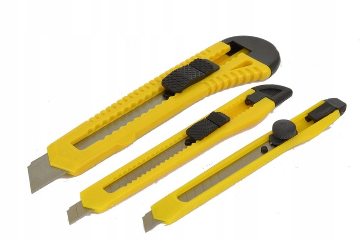 

Zestaw Noży Nóż Nóżyk 3szt doTAPET Ostrze 18mm 9mm