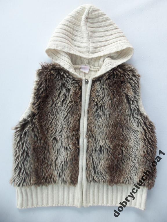 KAMIZELKA DZIEWCZĘCA Z MISIEM ROZ.164_NAF NAF