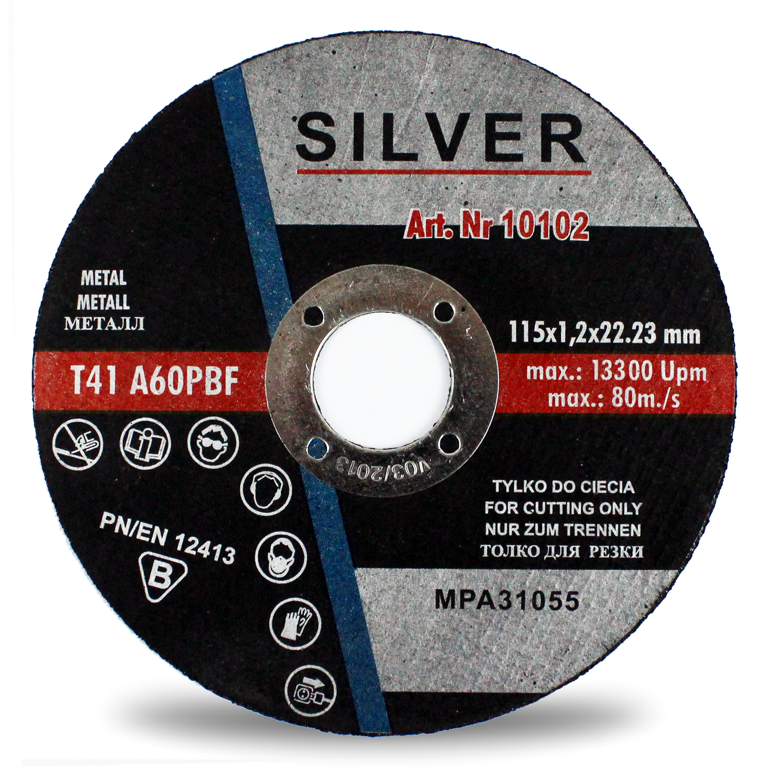 

Tarcza Do Cięcia Metalu 115 x 1,2 Silver