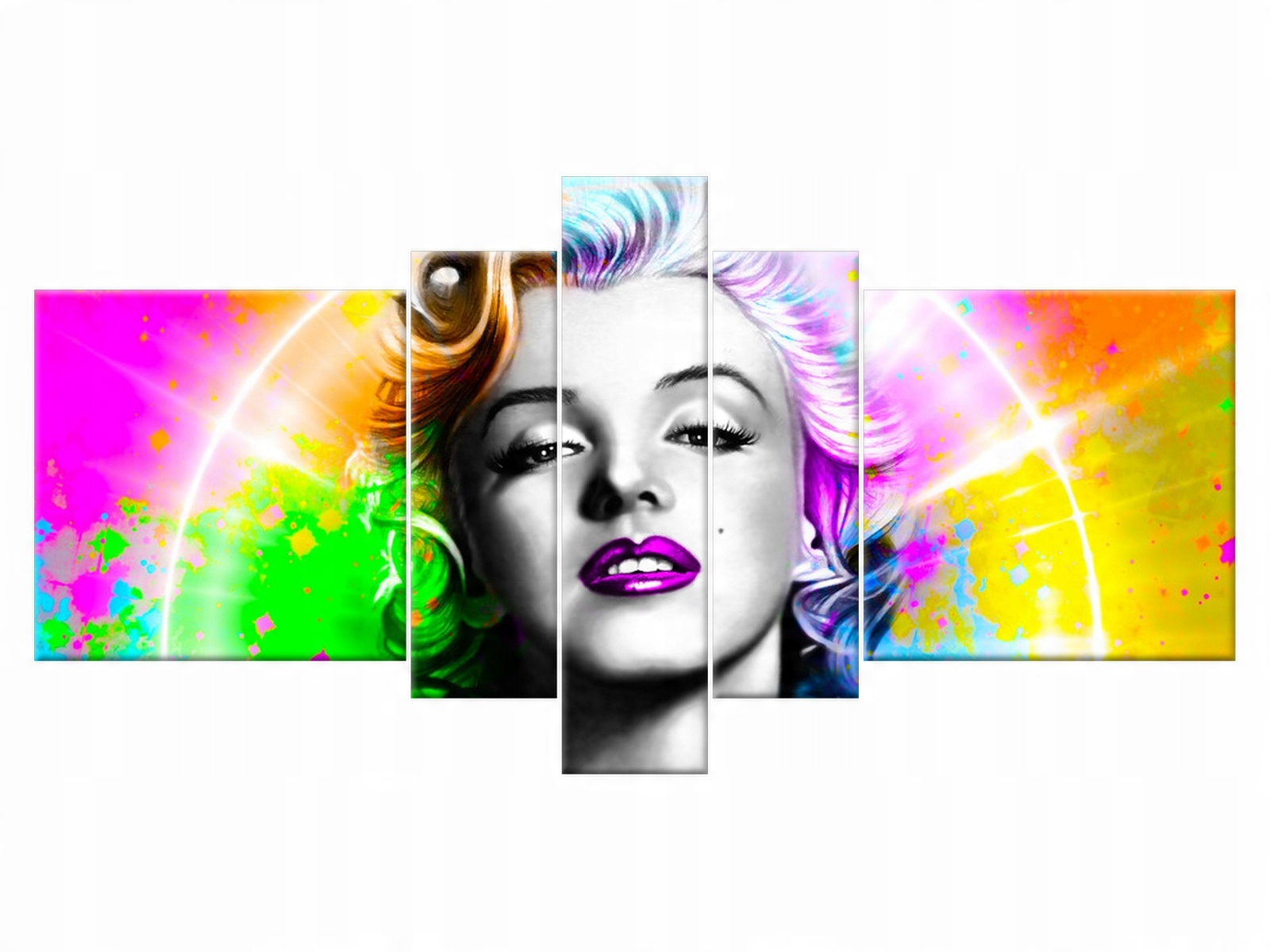 

Obraz Tęczowa Marylin Monroe 160x80 Ludzie salon