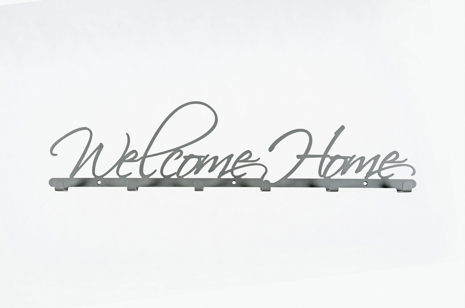 Wieszak do przedpokoju ubrania klucze Welcome Home Materiał Metal