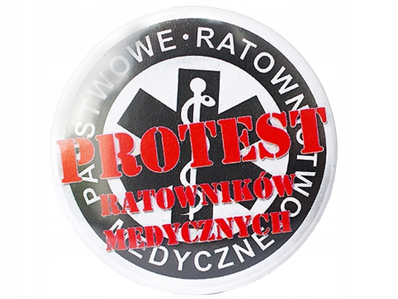 

Przypinka Znaczek Button Protest Ratownik Medyczny