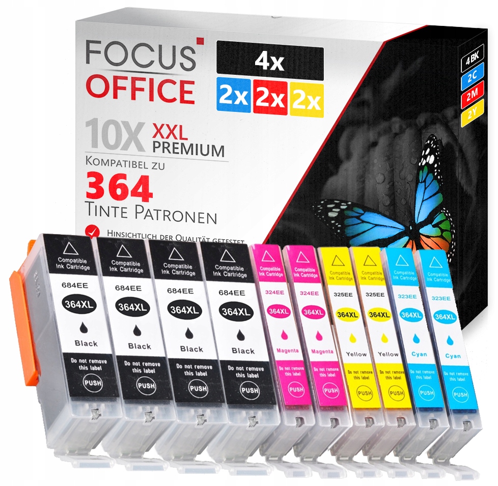 

10x Tusze Do Drukarki Hp Deskjet 3520 3070A 364XL