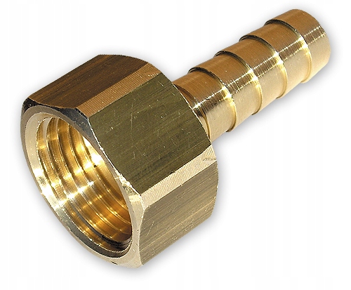 

Nypel do węża 9mm, Gw 1/2" Mosiądz