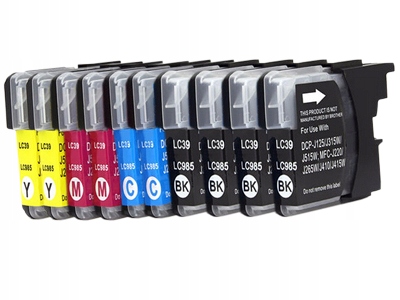 

10x Tusze Do Drukarki Brother DCP-J315 DCP-J315W