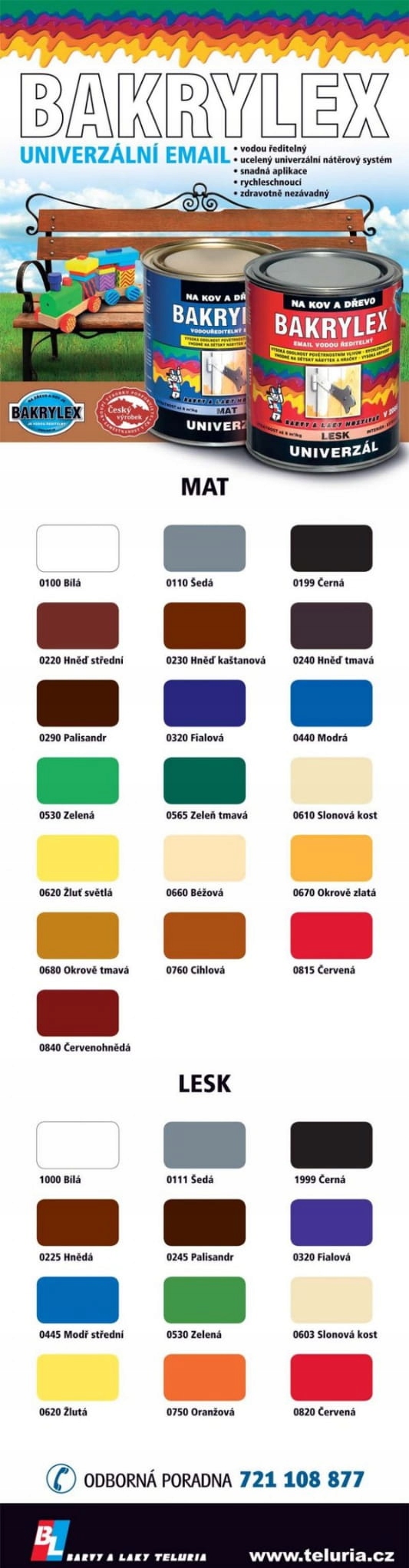 Farba Bakrylex 4kg do drewna metalu KOŚĆ SŁONIOWA Marka Bal Teluria