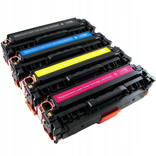 4x Toner do Hp CB540 CE320 Komplet Cmyk M251 M276 CM1415