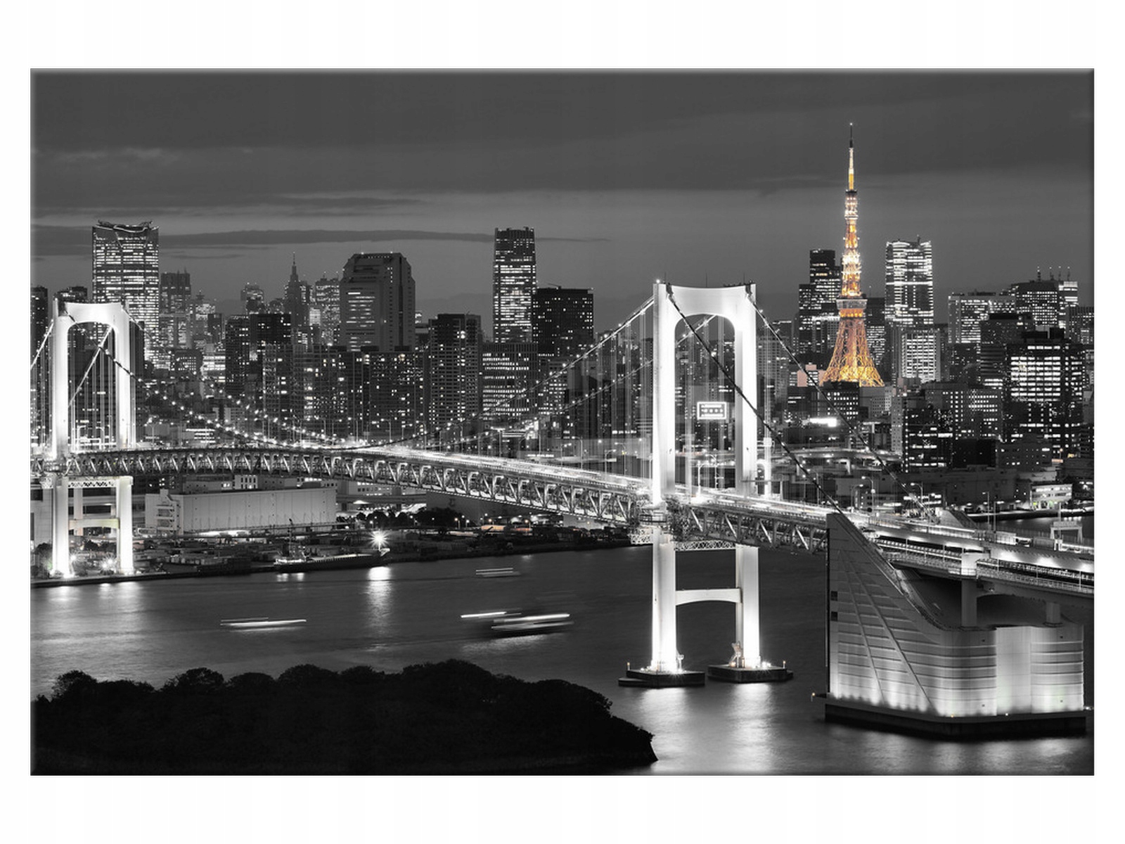 

Obraz Most Tęczowy w Tokio 90x60 Pejzaż Miasto