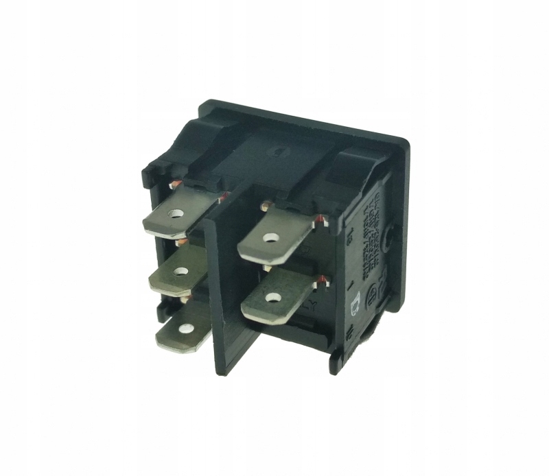 Przełącznik kołyskowy podwójny czarny Producent Inna