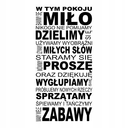 

Napis na ścianę do pokoju dziecka wiele zabawy 185