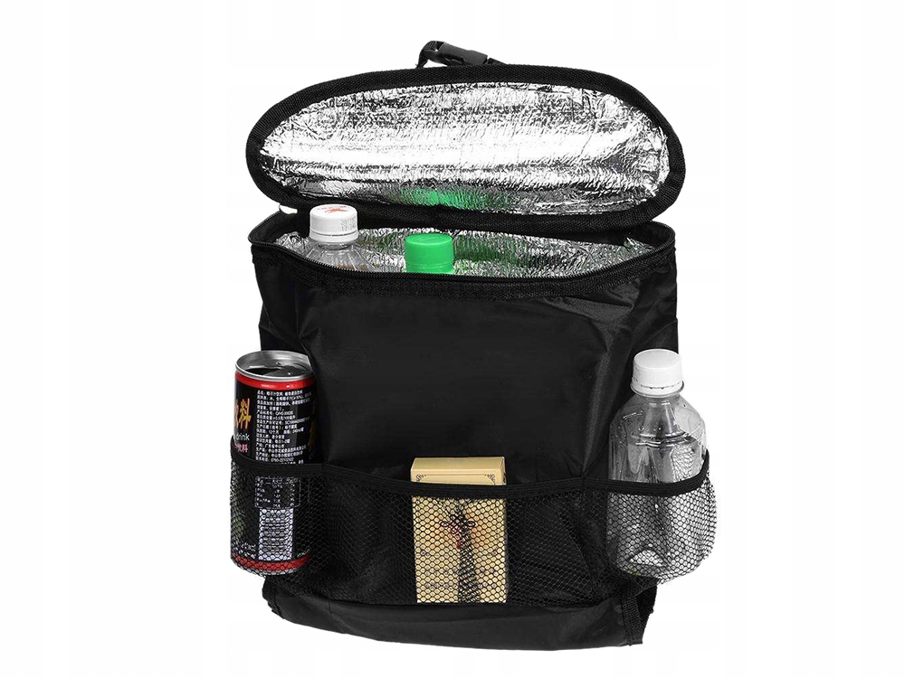 ORGANIZER NA FOTEL SAMOCHODOWY Z TORBĄ TERMICZNĄ TERMICZNY DO SAMOCHODU Szerokość produktu 28 cm