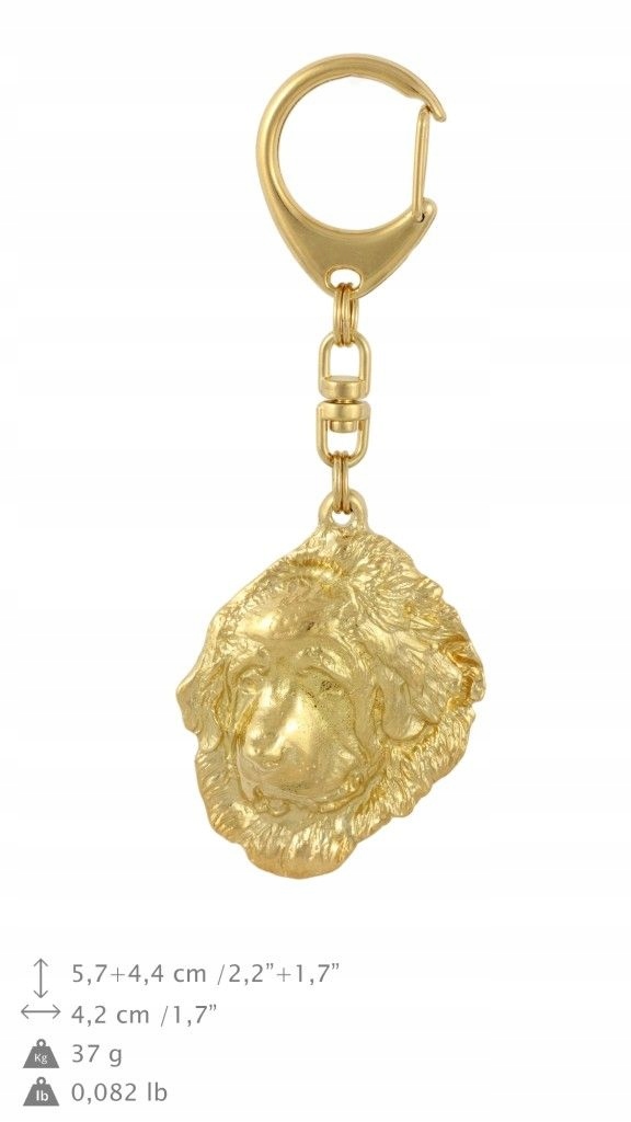 

Mastif Tybetański Pozłacany brelok do kluczy