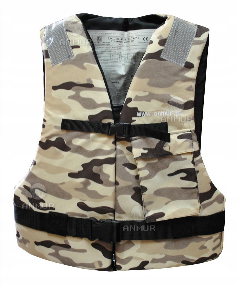 KAMIZELKA ASEKURACYJNA RATUNKOWA XL 70kg kieszonka