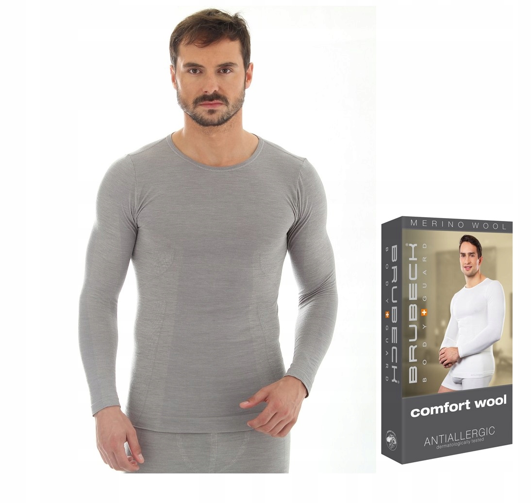 

Koszulka Męska Długi Rękaw Brubeck LS11600 r.M